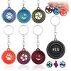 ATOMUS 7pcs portachiavi Fidget 3D stampato tangle fidget giocattolo spinner 360 ° rotazione