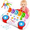 FORMIZON Giochi Bambini 1 Anno, Giochi Montessori 1 Anno, Animali Pop-Up Abilità Motorie Giochi Montessori con Musica, Gioco Bambino Educativi attività Regalo Bimbo Bimba 1 2 3 Anni