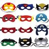 YALiya Maschere Supereroi Bambini, Maschera Halloween, Festa In Maschera | Feste Di Cosplay Carneval, Set 12 Pezzi In Feltro, Elastico Regolabile, Per Compleanni Feste A Tema E Attività Scolastiche