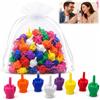 Generico Mini Middle Fingers, Middle Finger Mini Figures，100 pack | Tiny Figures to Hide for Adult Prank Fun, Little Hand Decorations for Office Parties, Small Figurines for Gag Gift Idea