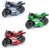 QuidToyzian Giocattoli per modellino moto,3pcs Pull Back Toy Cars Toy Motociclette,Modello Motociclette Retro Giocattolo,Mini modello motocicletta per ragazzi Kids Gift Set