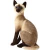 HOMEXYLYL Peluche Realistico di Gatto Siamese, Animale di Peluche Simulato | Peluche Gattino Coccoloso, Regalo(20 cm/8in)