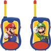 Lexibook, Super Mario, Talkie-Walkies 200m, Gioco di Comunicazione per Bambini, 2 canali di Comunicazione, Clip Cintura, a Pile, Blu/Rosso, TW12NI