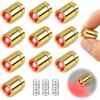 KATELUO Mini luce LED, 10 PCS Luce LED Piccola con Batteria, Lucine LED Piccole, Mini Illuminazione a LED per Vetrine, Case delle Bambole, Decorazioni per Feste, Lavori Fai da Te，Rosso