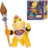 THE SUPER MARIO BROS. MOVIE figure di Bowser Jr. 12,7cm del film Super Mario Galaxy con accessorio | Prodotto con licenza ufficiale Jakks Pacific, 17 punti di articolazione, include pennello, 3+