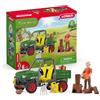 Schleich FARM WORLD | Contadino della foresta con veicolo 42659 | 49 pezzi | Paul il contadino, cane, fuoristrada & accessori | Figure animali realistiche | Idea regalo bambini | Giocattolo da 3 anni