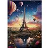 FBFNIOPZUYAw Puzzle Mini 1000 Pezzi Mongolfiera Architettura per Adulti | 52x38cm cartone, decorazione della casa, taglio preciso, regalo di raccolta, allenamento del cervello