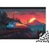 kaiyun 1000pcs (75x50cm) Puzzle, Puzzle Per Adolescenti Adulti Treno