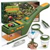 Temodu Cattura Insetti con Microscopio Bambini, Microscopio Digitale Bambini 500X, Giocattolo per La Ricerca all'aperto, Idea Regalo di Natale e Ritorno a Scuola, per Bambini 3-12 Ann (Dark Green)