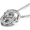 VINATO Collana Donna in Argento 925, Regalo Elegante per Lei, Gioiello senza Nichel, Cadeau per Moglie, Fidanzata, Mamma