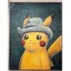 Pokemon x Van Gogh Museum Pikachu with Grey Felt Hat Canvas S With Certificate