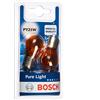 Bosch Lampadine Alogene PY21W Pure Light, 12 V 21 W, Ricambio di Qualità Originale- Attacco BAU15s - Confezione da 2 Lampadine