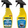 Rain-X Rain off Tergicristallo Scooter, Trattamento per Parabrezza in Plastica, Pulitore Casco Moto, Vetri Nave 500ml & Lavavetri Auto Spray 2-in-1 con Protezione Antipioggia 500ml