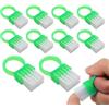 Generic Set di 10 pennelli per manicure, per rimuovere la polvere | Spolverino portatile per unghie, per casa, salone, trucco quotidiano, ufficio, toelettatura e viaggi