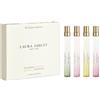 Laura Ashley Set di 4 spray da borsetta Laura Ashley da 10 ml ciascuno: Wild Woodland, Serene Meadows, Floral Fancy e Joy of Primrose - Profumi floreali da donna - Profumi da donna prodotti nel Regno Unito