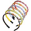 Rainway 6 cerchietti per capelli da bambina, con margherite colorate | Cerchietto per capelli con fiori, graziosa decorazione, leggera e confortevole, per tutti i giorni, feste e scuola