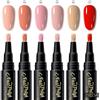 Generico Penna Smalto Gel Per Unghie 6 Colori 5 Ml Pennarello Strumento Manicure | Smalto Per Unghie In Penna Colorate Ideale Per Casa, Salone, Halloween, Ufficio, Festa, Adulti, Donne, Ragazze, Principianti
