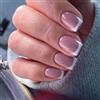 Mikloven 24 unghie corte quadrate a pressione, bianco latte, punta francese, riutilizzabili, in acrilico, con finitura lucida e linguette adesive, set classico per manicure rosa e bianco, kit di facile