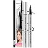 BSLVWG Eyeliner impermeabile con punta fine a pennello, ad asciugatura rapida, resistente alle sbavature, a lunga durata, finitura opaca, colore intenso per 24 ore di trucco occhi perfetto (nero)
