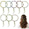 SZSMW Coroncine Fiori per Capelli - per Matrimoni, Balli, Feste | Coroncine Fiori Per Capelli - Corona Fascia di Fiori - Regalo per Tua Figlia, Sorella, Fidanzata O Nipote