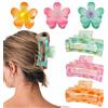 XFSRG 6 Pezzi Mollettone Fiore Mollette Fiori per Capelli Fermaglio Pinze Fiori Fermagli Forma Fiore Donna e Ragazza Accessori Capelli per Styling Quotidiano (A)