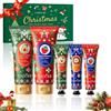 PetalPulse Set Regalo Natale Crema Mani e Corpo 5 Pezzi, Idratante Donna | Set Natale con crema mani e corpo idratante, ideale per nutrire la pelle secca e creare un momento spa a casa.