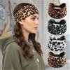 Generic Set di 4 fasce per capelli in stile bohémien, turbante annodato, elastiche, antiscivolo, accessori per capelli per yoga