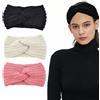 HUZNA 3 Pezzi Fascia Capelli Donna Invernale,Fasce per Capelli Donna Annodato Fascia Paraorecchie,Fascia da Donna Invernale Accessori per Capelli Donna Elastica Para Orecchie Adulto Donna