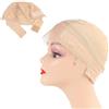 RANYAKE Wig Grip Cap per Parrucche Senza Colla,Velluto Fascia per Parrucca,Fascia per Parrucca Regolabile,Rete per Capelli Traspirante Antiscivolo Color Nude,per Trattamenti Termali,Yoga e Sport