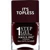 Nails Inc Topless Billie (rosso borgogna) - Smalto gel senza UV - manicure 1-step con durata fino a 8 giorni - asciugatura rapida, vegano & 21-free - per adulti & bambini - senza base/top coat