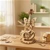 Violino di Legno con Ali di Farfalla Decorativo per Comodino, Musicisti