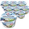 Fuduu.de LAC Quark Erbe Quark senza lattosio, 4% di grassi, 8 bicchieri da 200 g, ricotta fresca con erbe aromatiche sottili