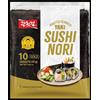 KIM MASTER Yaki Sushi Nori Gold │ Carta da mare arrostita premium │ 100% naturale, croccante, verde scuro Nori, qualità coreana di Gwangcheon Nori, 10 fogli da 25 g