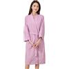 Alunsito Accappatoio kimono da donna, accappatoio in spugna leggera, monocolore, accappatoio al ginocchio con tasca