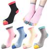 REKYO MOAMUN 5 Paia Di Calze con Dita, Calzini Con Dita Separate Donna Morbido, Traspirante Calzini Donna Cotone Calze Running per La Vita Quotidiana Sport In Palestra, Taglia35-40 (Colore)