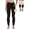 Merlvida Leggins Invernali Donna Foderati in Pile Ispessito Leggins Felpati Collant Caldo Leggings Termici Vita Alta Opachi Pantaloni Calzamaglia Termica Invernale Felpata Pantacollant Elasticizzati