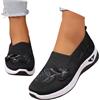 RAOKENSU Scarpe ortopediche da donna, estive, eleganti, leggere, larghe H, leggere, comode, antiscivolo, per attività all'aperto, in rete, traspiranti, con punta rotonda