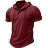 MakingDa Athletic Manica Corta Con Cappuccio Uomini Moda Allenamento Palestra Pullover Camicia Con Cappuccio Pulsante Muscle Fit Estate Felpa Leggera Hip Hop Running Boxing Hiking Sport Hoodys T-Shirt