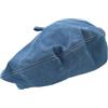 Happy Cherry Berretto Basco in Denim Donna Cappello da Artista in Stile Francese Berretto Piatto Blu Casual Tinta Unita