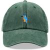 Cap Base Kingfisher - Berretto da baseball vintage lavato, unisex, regolabile