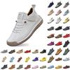 Generisch Sneakers da donna, scarpe ortopediche, comode, senza dolore, in pelle, traspiranti, impermeabili, antiscivolo, scarpe da corsa di sostegno a piedi nudi, scarpe da ginnastica leggere, morbide