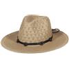 GEMVIE Panama, cappello da uomo e donna, a tesa larga, cappello di paglia Fedora, con nastro in grosgrain, cappello estivo