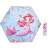 decalsweet Ombrello Pieghevoli Antivento Bambino,Ombrello Automatico da Sole con Strisce Riflettenti, Ombrello Piccolo Portatile Resistenti da Viaggio per Ragazzo e Ragazza