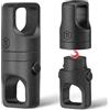 KeyUnity KA48 - Portachiavi magnetico in titanio, rilascio rapido con una mano per chiavi dell'auto, unità USB e accessori EDC, set da 2 pezzi