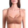LORMAR Reggiseno Senza Ferretto in Microfibra Active 1433 Effetto Seta, Coppe Supersoft Invisibili, Spalline Incrociabili - Nero, Bronze Skin, Talco Shine