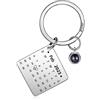 lorajewel Portachiavi con foto per uomo e donna Portachiavi a proiezione personalizzato Acciaio inossidabile Regalo per compleanno mamma buon amico