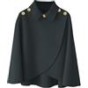 Rayson Poncho Donna Invernale Caldo Mantella con Bottone | Risvolto,Elegante,Spessa,Scialle Caldo e Morbida,per Autunno e Inverno