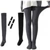 Koyojpoe Calze Sopra il Ginocchio Donna Taglie Forti, | Calze Invernali Calde Elastiche Plus Size di circa 65-140 kg.con vestibilità ampia ed elastica.