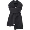 Petitefortune Sciarpa lavorata a maglia da donna, scialle in cashmere spesso, morbida, calda, girocollo, tinta unita, classica, sciarpa in lana, unisex, sciarpa a maglia, per inverno, autunno, meraviglioso regalo
