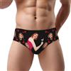 AHROZHOUIK Slip Personalizzato da Uomo A Triangolo Facciale Slip con Foto Personalizzata Regalo per Il Fidanzato/Marito